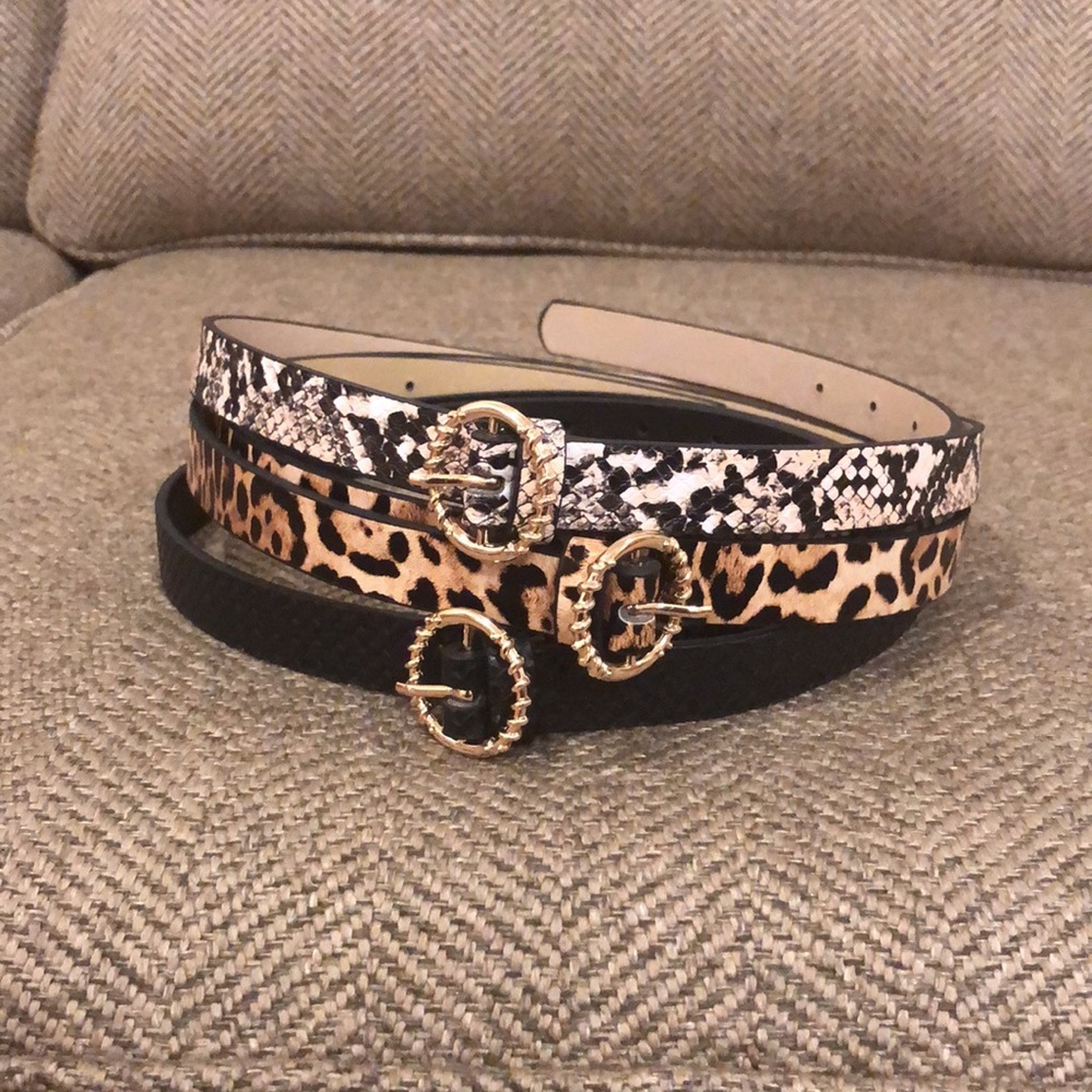 Belts (Snake, Cheetah, Black)